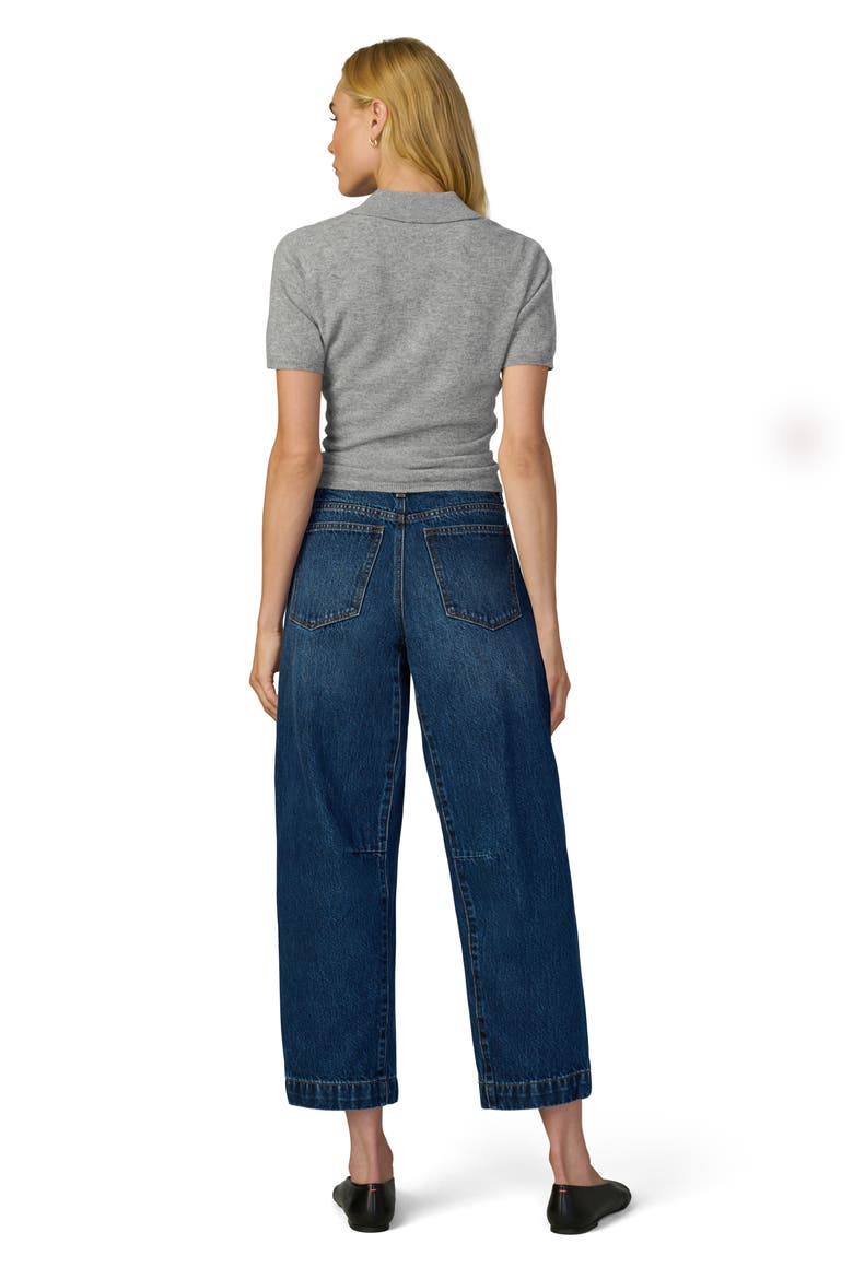The Short Sleeve Cashmere Polo Sweater, Alternate, color, HEATHER GREY