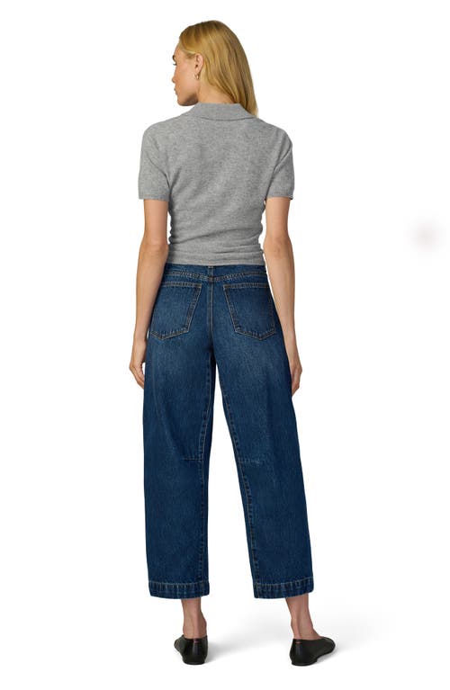 Joe's Jeans The Short Sleeve Cashmere Henley Sweater In Gray