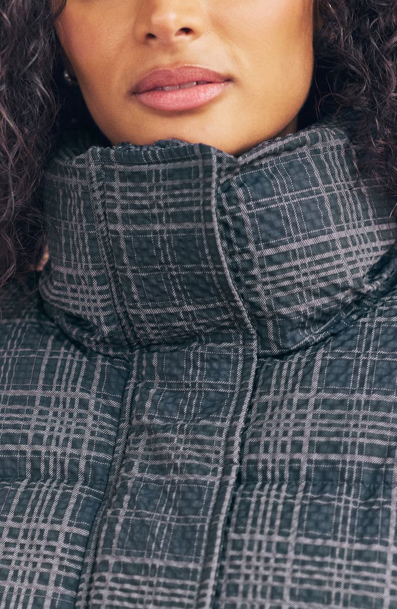 NEXT Check Puffer Jacket, Alternate, color, Blue