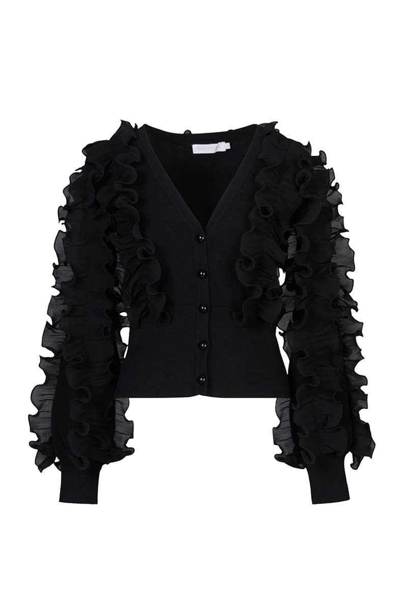 Anne Fontaine Ciline Cardigan, Main, color, Black