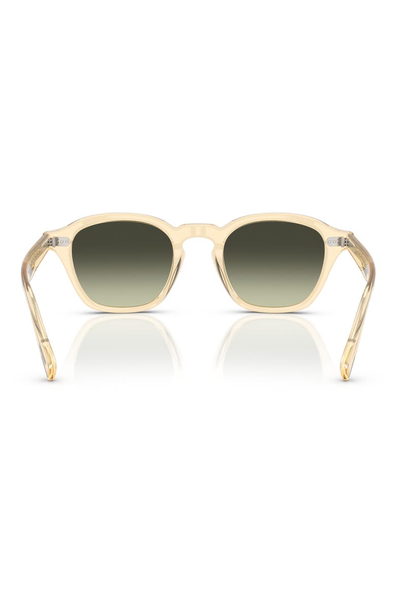 48mm Small Square Sunglasses, Alternate, color, YELLOW BEIGE/ G-15 GRADIENT