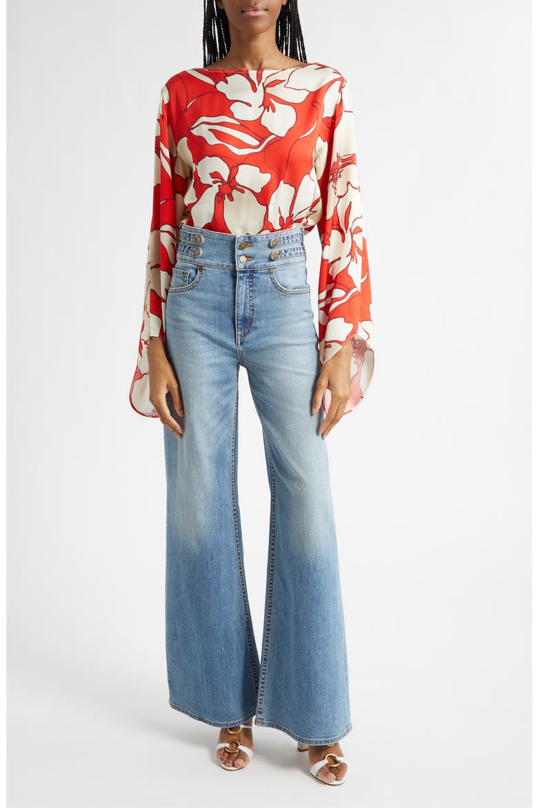 Liv High Waist Wide Leg Jeans, Alternate, color, LIGHT WASH