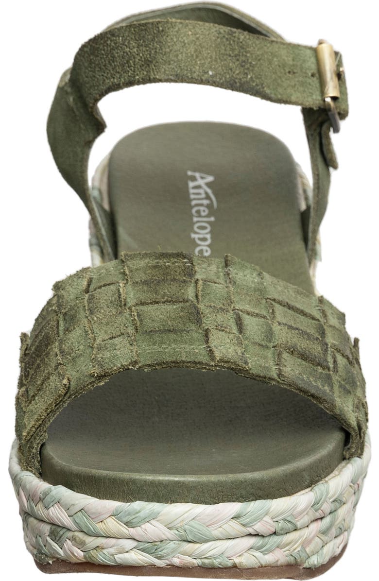 ANTELOPE Harlow Wedge Sandal, Alternate, color, Emerald
