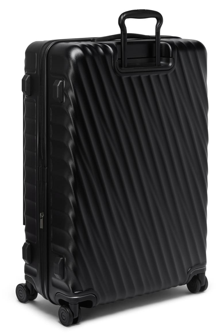 19 Degree Large Front Access Checked Luggage, Alternate, color, BLACK TEXTURE