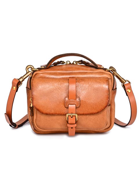Ficus Genuine Leather Compact Crossbody
