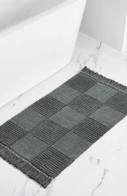 Vcny Home Stonewash Bath Rug In Black