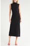 Mock Neck Sleeveless Ruched Dress