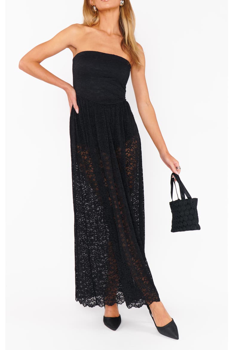 Diana Drop Waist Dress, Alternate, color, Black Lovely Lace