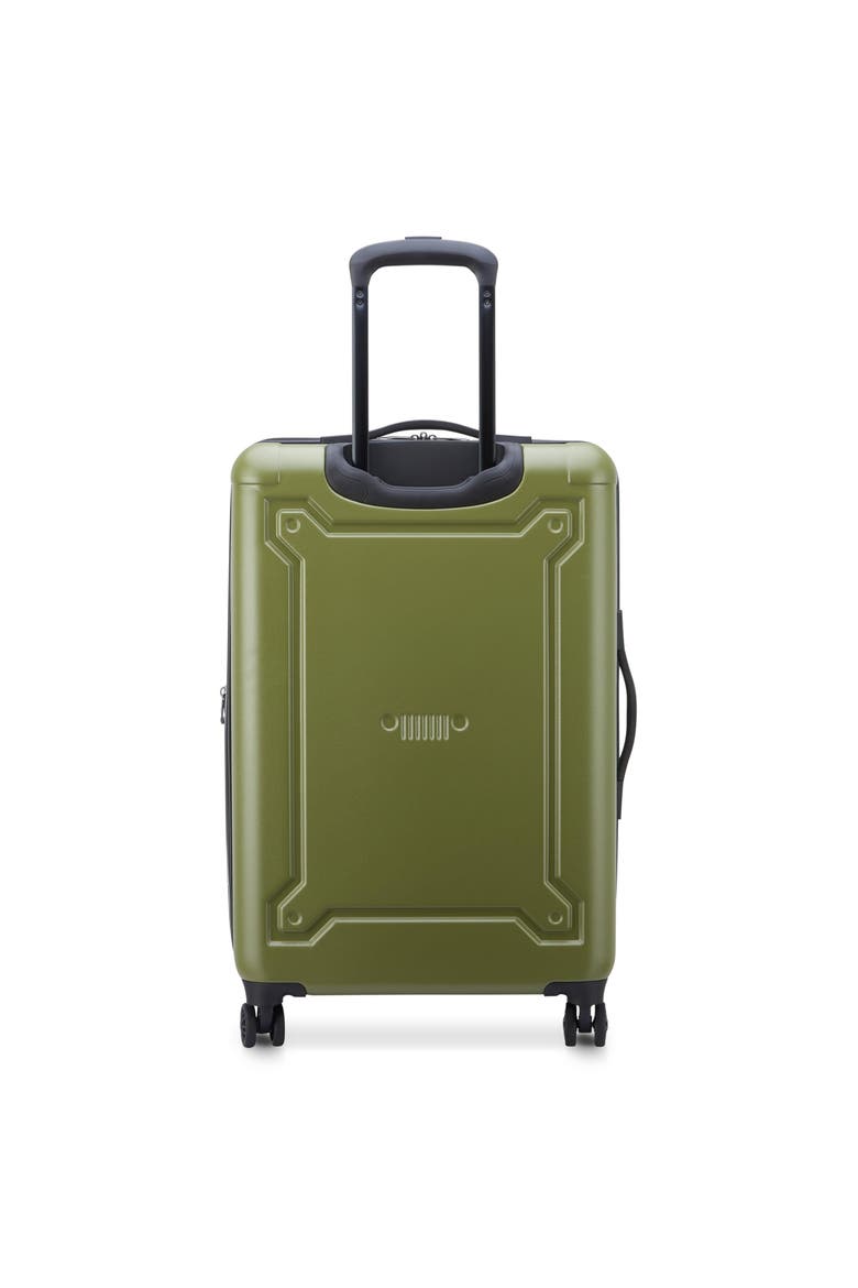 JH004C Checked-Medium 24 Inch Hardside Expandable Luggage with Spinner Wheels, Alternate, color, Avocado