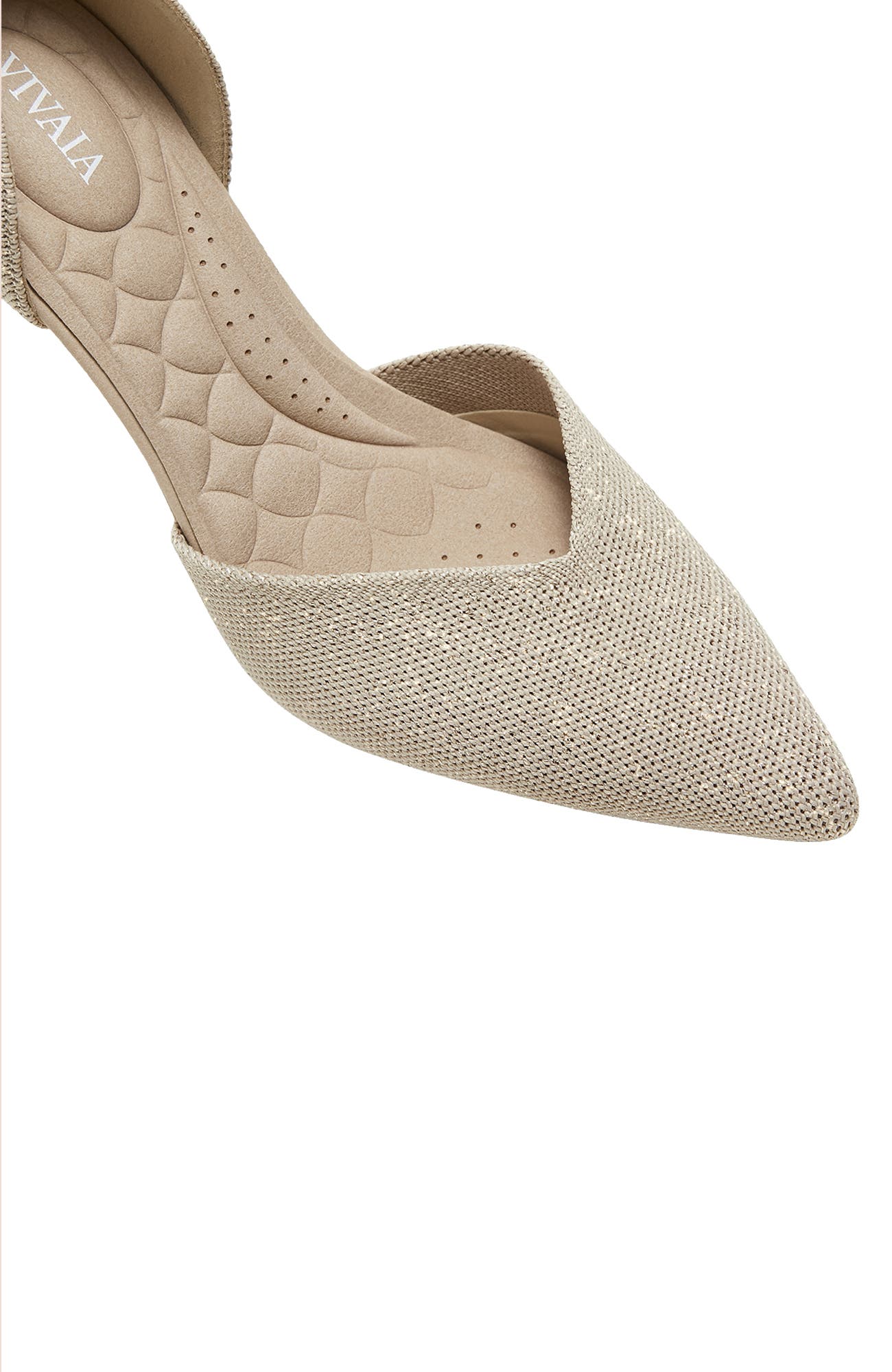 Arabella Pointed-Toe Stilettos, Alternate, color, Golden Almond