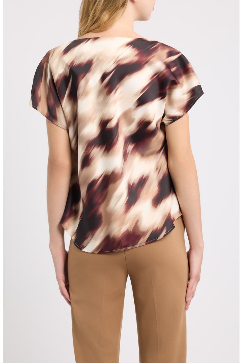 Cowl Neck Bateau Top, Alternate, color, WHITE DOVE MULTI
