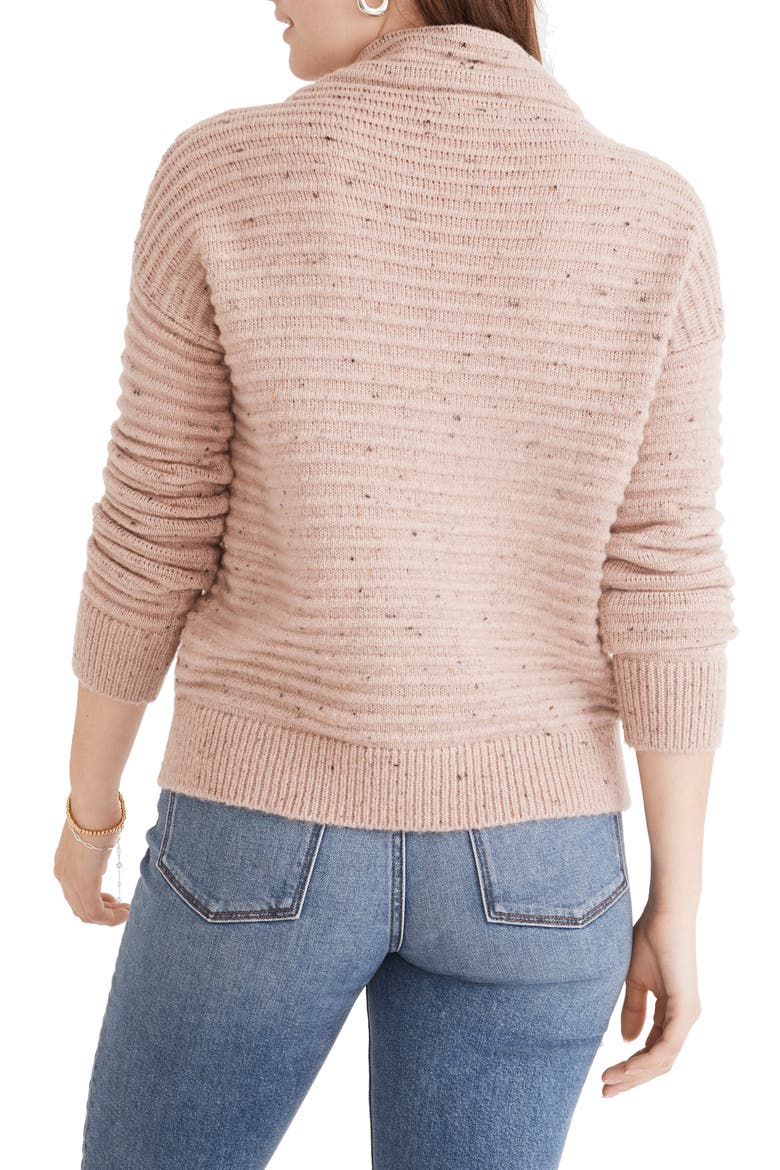 Belmont Donegal Mock Neck Sweater, Alternate, color, DONEGAL BLUSH