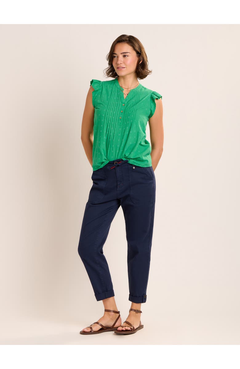 Brakeburn Talita Pintuck Detail Blouse, Alternate, color, Green