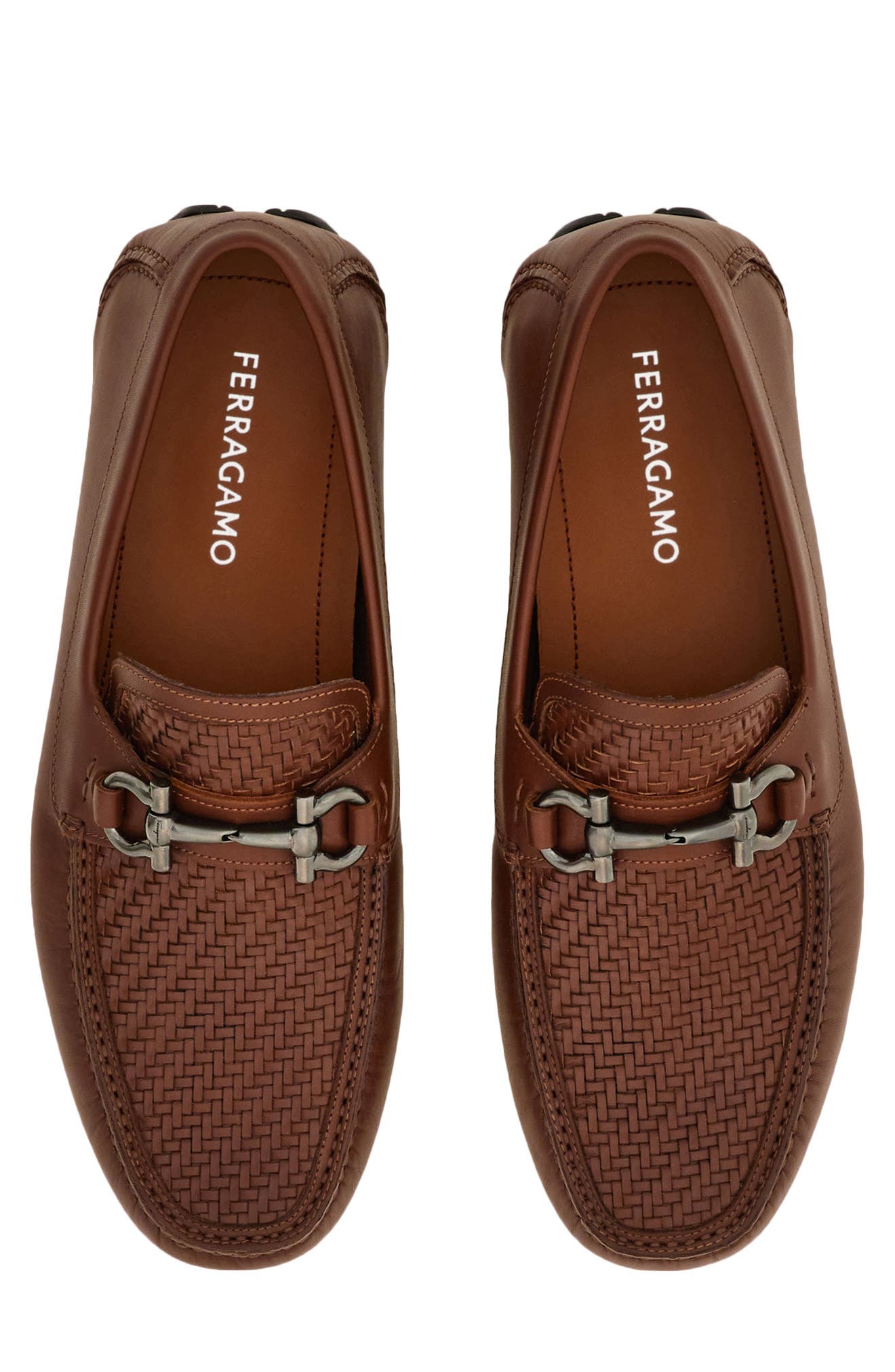 FERRAGAMO Parigi Bit Driving Shoe, Alternate, color, Midbrown