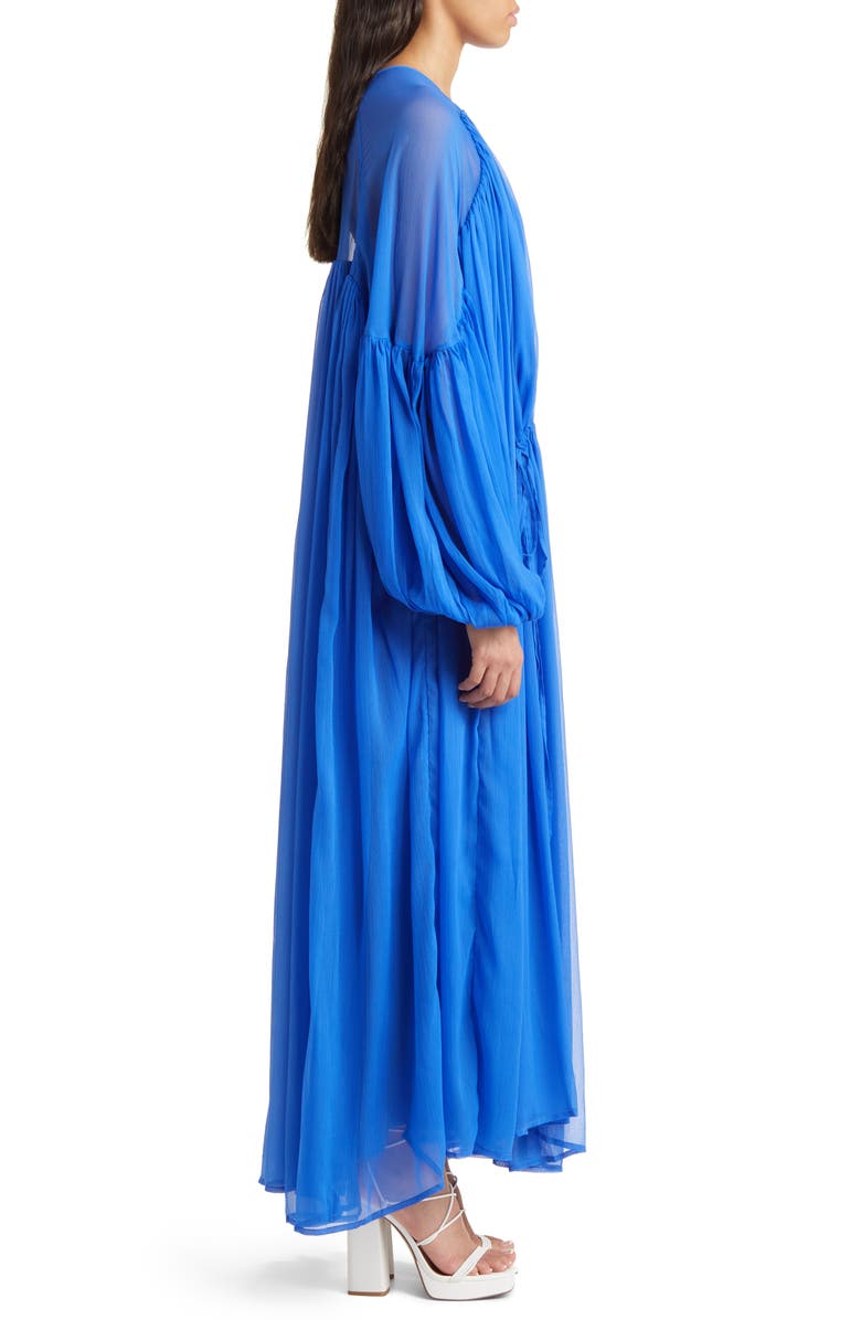 ASOS DESIGN Gathered Midi Dress, Alternate, color,