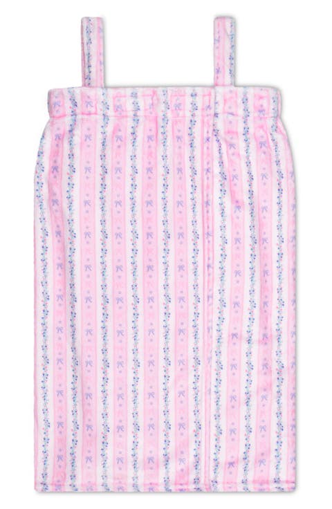 Kids' Floral Stripe Spa Wrap (Big Kid)