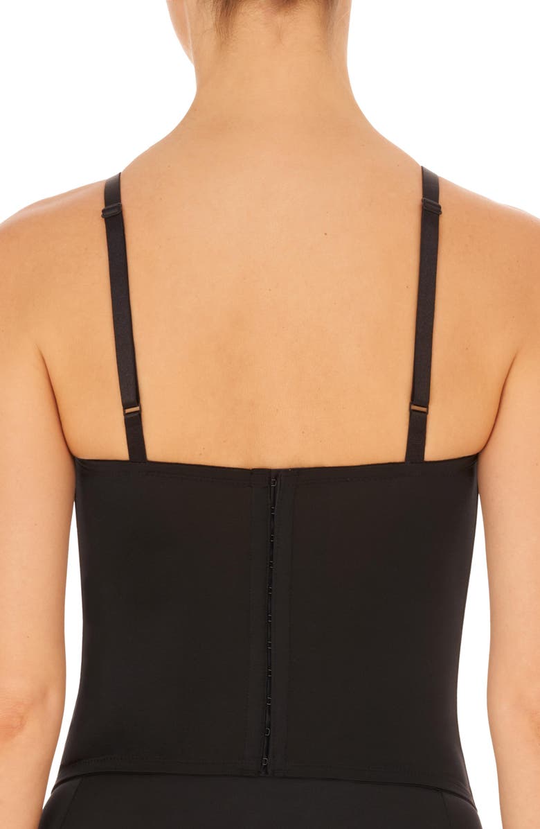 Natori Liquid Tank Bustier, Alternate, color, Black
