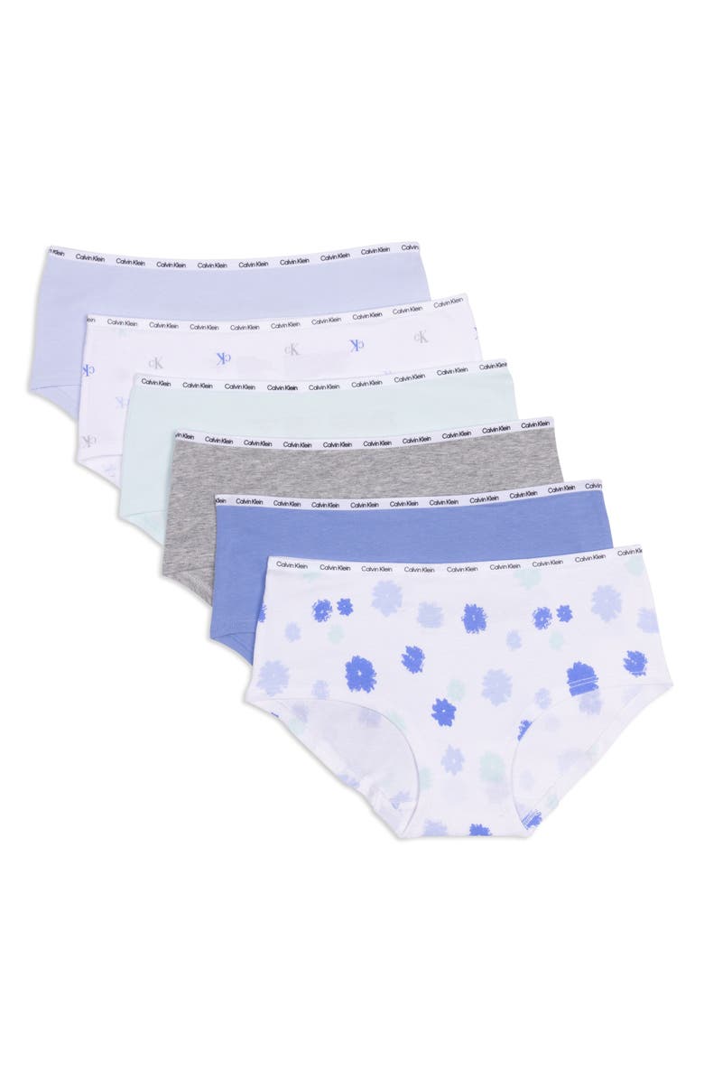 Calvin Klein Kids' 6-Pack Hipster Briefs, Main, color, 