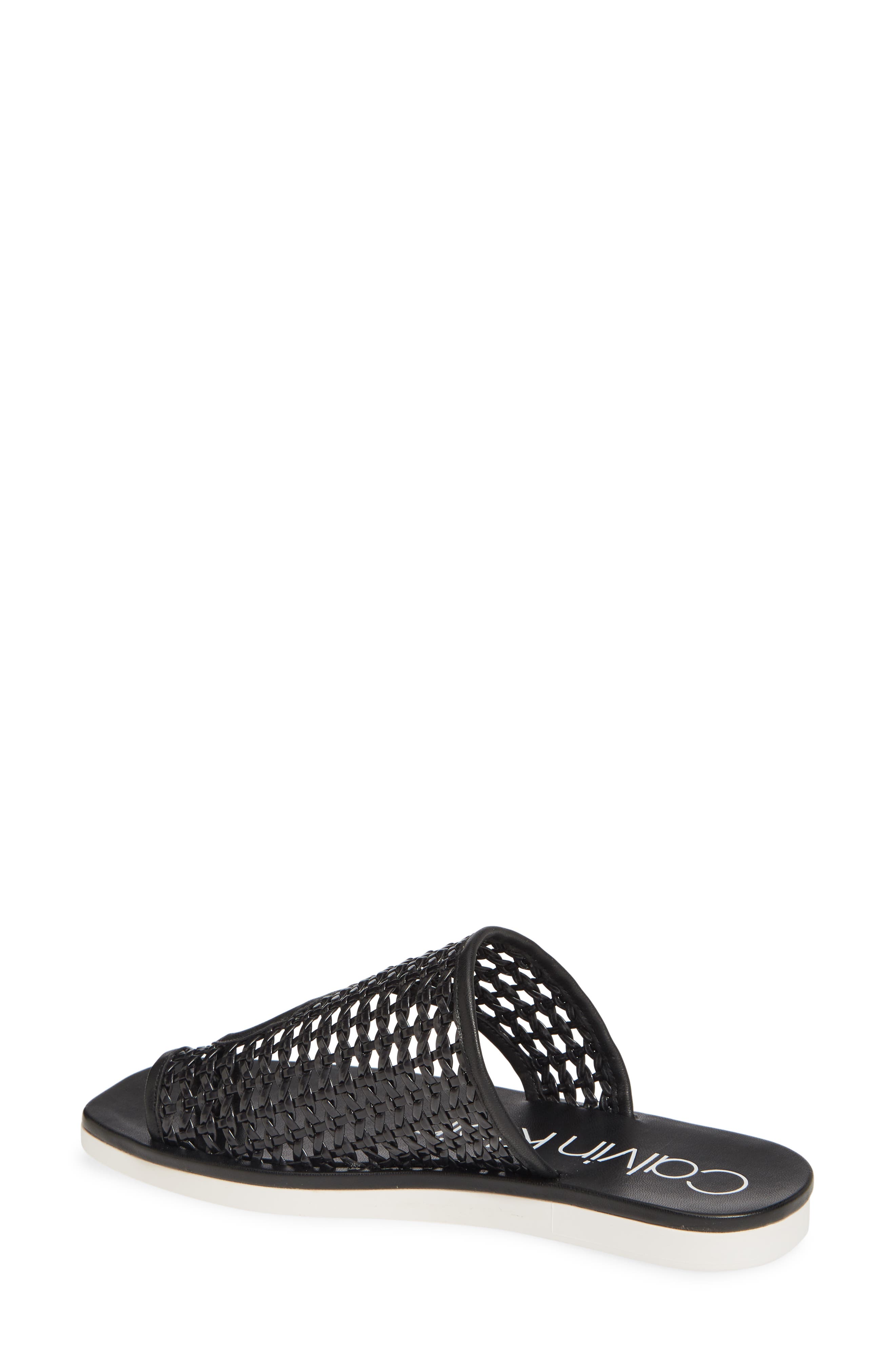 Calvin Klein Rilla Woven Slide Sandal, Alternate, color, 