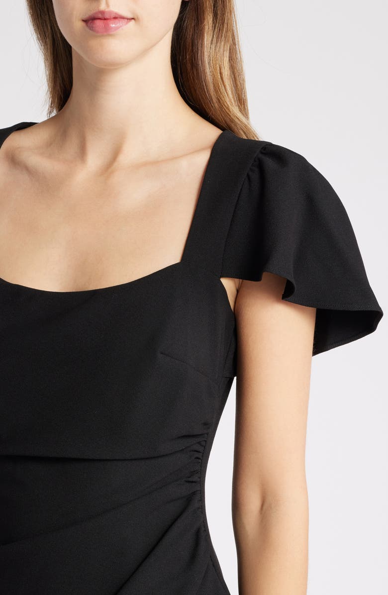 Black Halo Merideth Back Cutout Sheath Dress, Alternate, color,