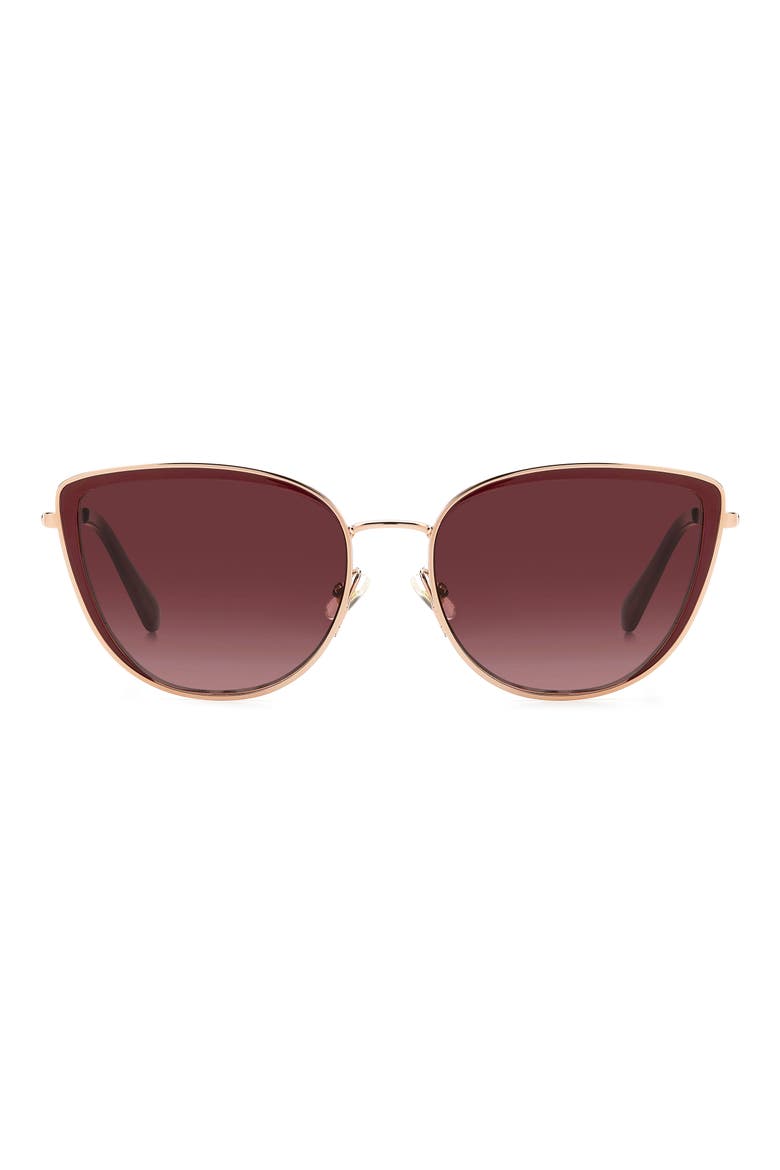 staci 56mm gradient cat eye sunglasses, Main, color, 0AU2-3X