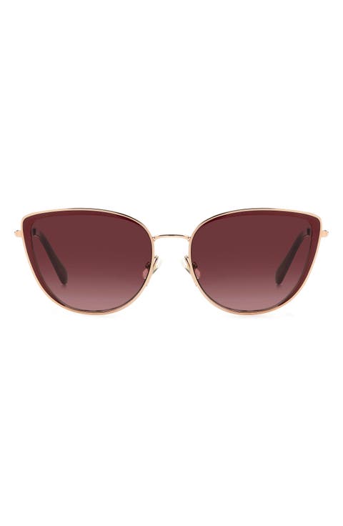 staci 56mm gradient cat eye sunglasses