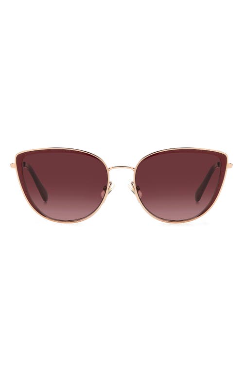 Kate Spade New York Staci 56mm Gradient Cat Eye Sunglasses In Brown