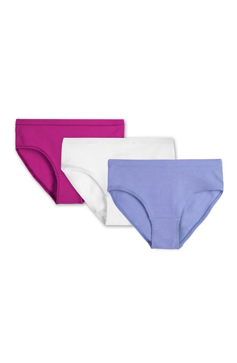 Organic Cotton Girls Hipster Undies 3-pk