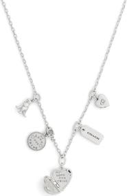 COACH Heritage Charm Station Necklace