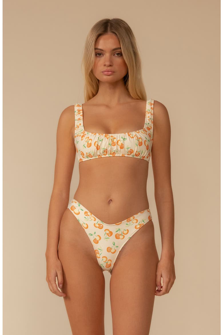 Cherry Sorbet Zoe Bikini Top, Alternate, color, CHERRY SHERBET
