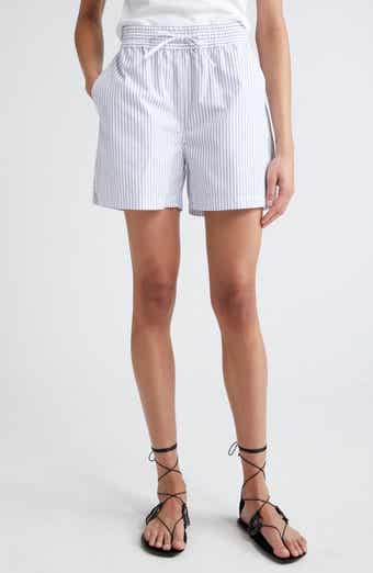Róhe Holiday Pinstripe Cotton Shorts
