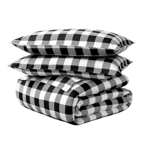 100% Cotton Flannel Duvet Cover & Sham Set