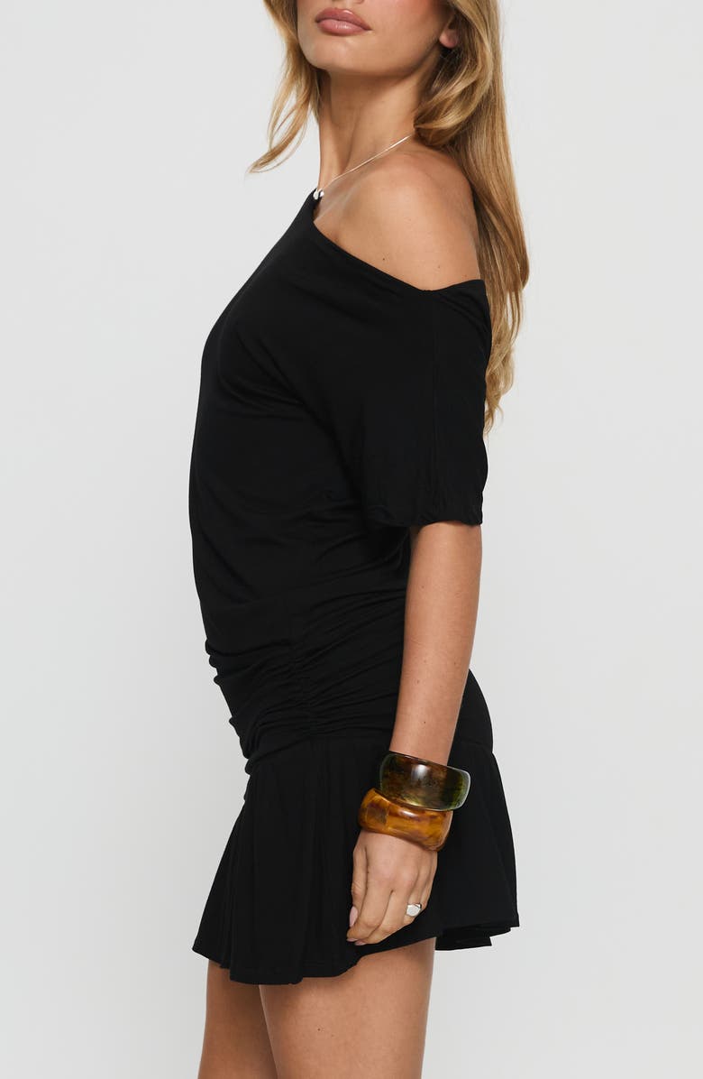 Princess Polly Haylo Off the Shoulder Minidress, Alternate, color, Black