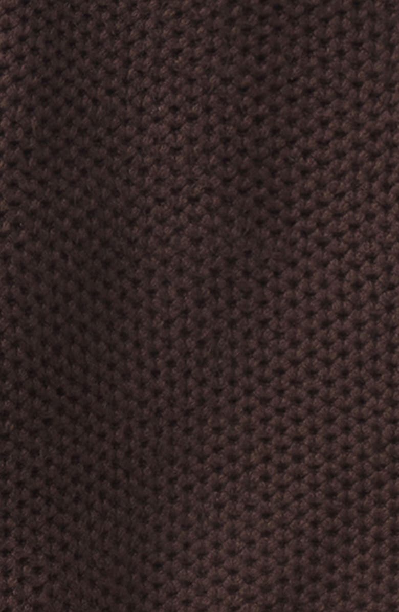 The Normal Brand Waffle Cotton Blend Full Zip Sweater Jacket, Alternate, color, Dark Brown