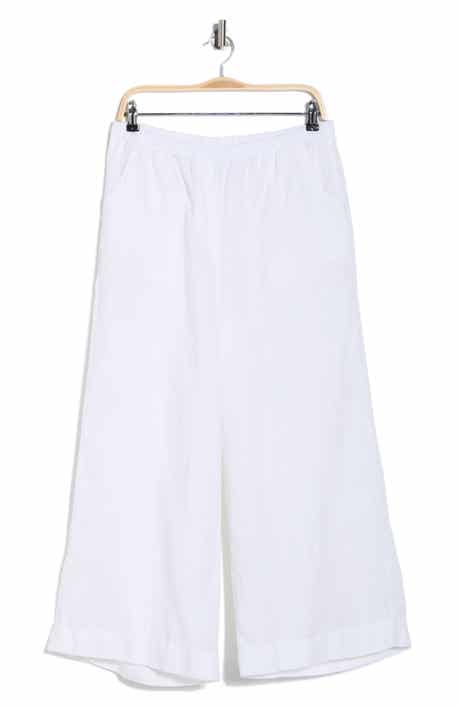 Frank & Eileen Pull-On Wide Leg Cotton Pants