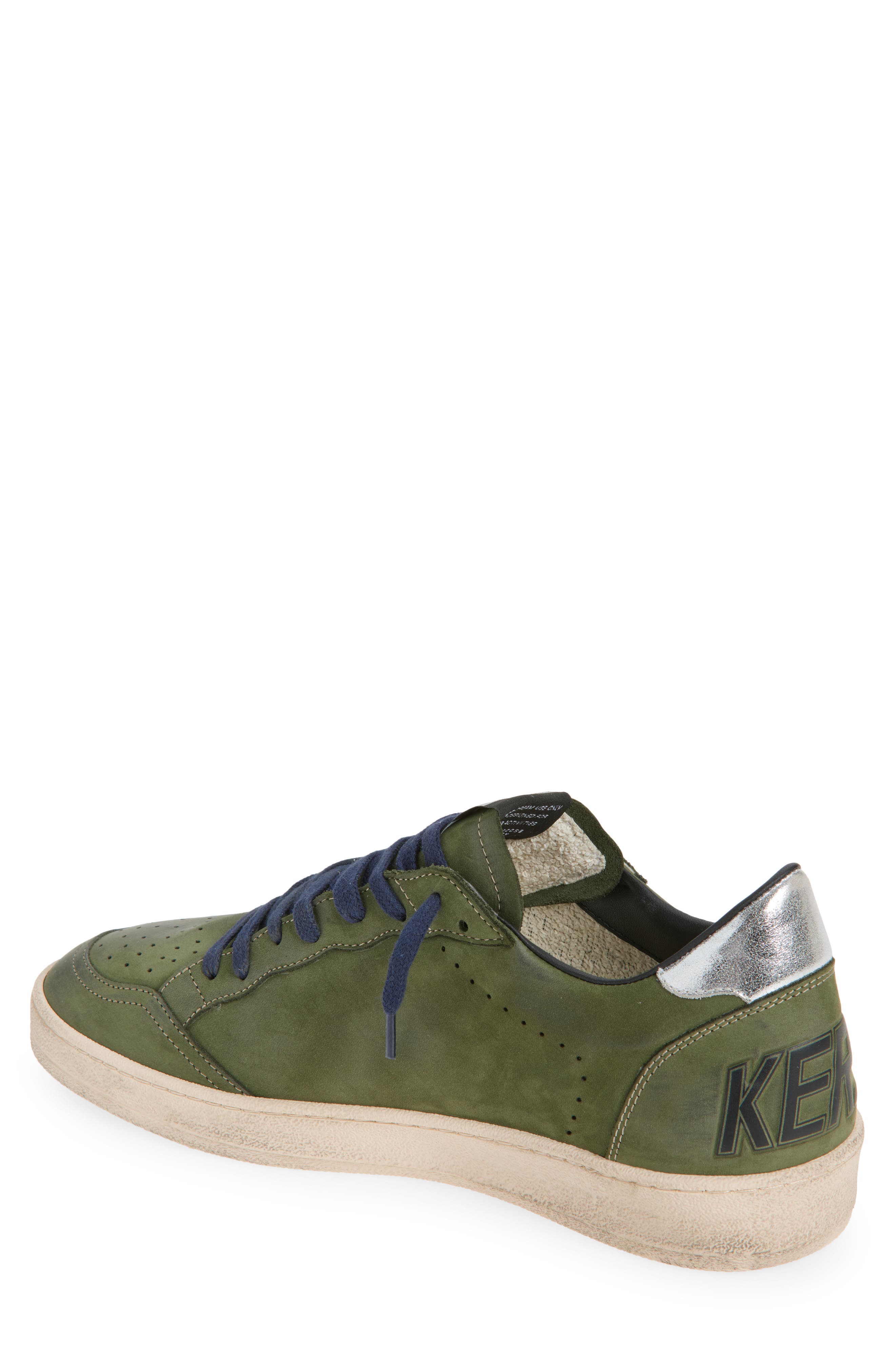 Golden Goose Ball Star Sneaker, Alternate, color, Green/Silver