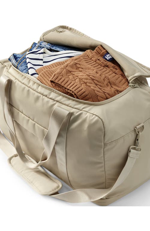 Lands' End Travel Carry On Luggage Duffle Bag In Driftwood Tan