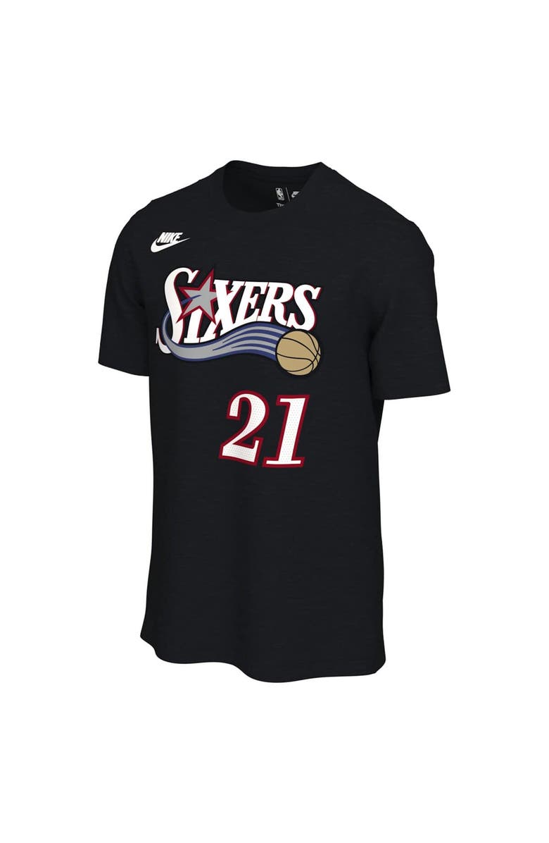 Nike Unisex Nike Joel Embiid Black Philadelphia 76ers Name & Number T-Shirt - Classic Edition, Alternate, color, Black
