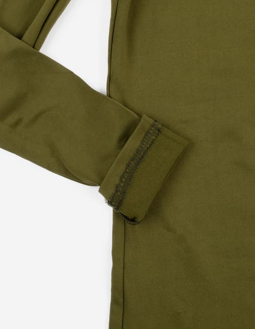 Leveret Kids Solid Thermal Pajamas In Green