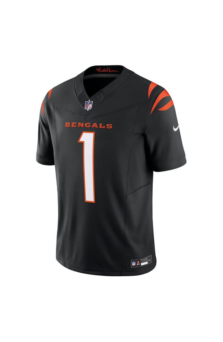 Nike Men's Nike Ja'Marr Chase Black Cincinnati Bengals Vapor F.U.S.E. Limited Jersey, Alternate, color, Black