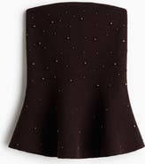 H&M Bead-embellished Bandeau Top