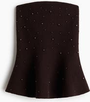 H&M Bead-embellished Bandeau Top