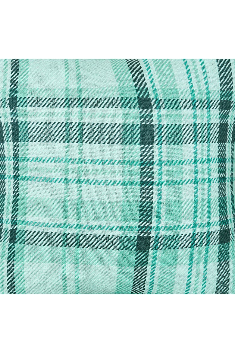 McKinley Plaid Throw Pillow, 18" x 18", Alternate, color, Blue