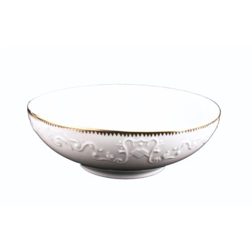 Anna Weatherley Simply Anna Porcelain Cereal Bowl In White/gold