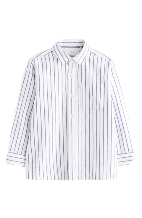 Kids
 Stripe Cotton Oxford Button-Up Shirt (Big Kid)