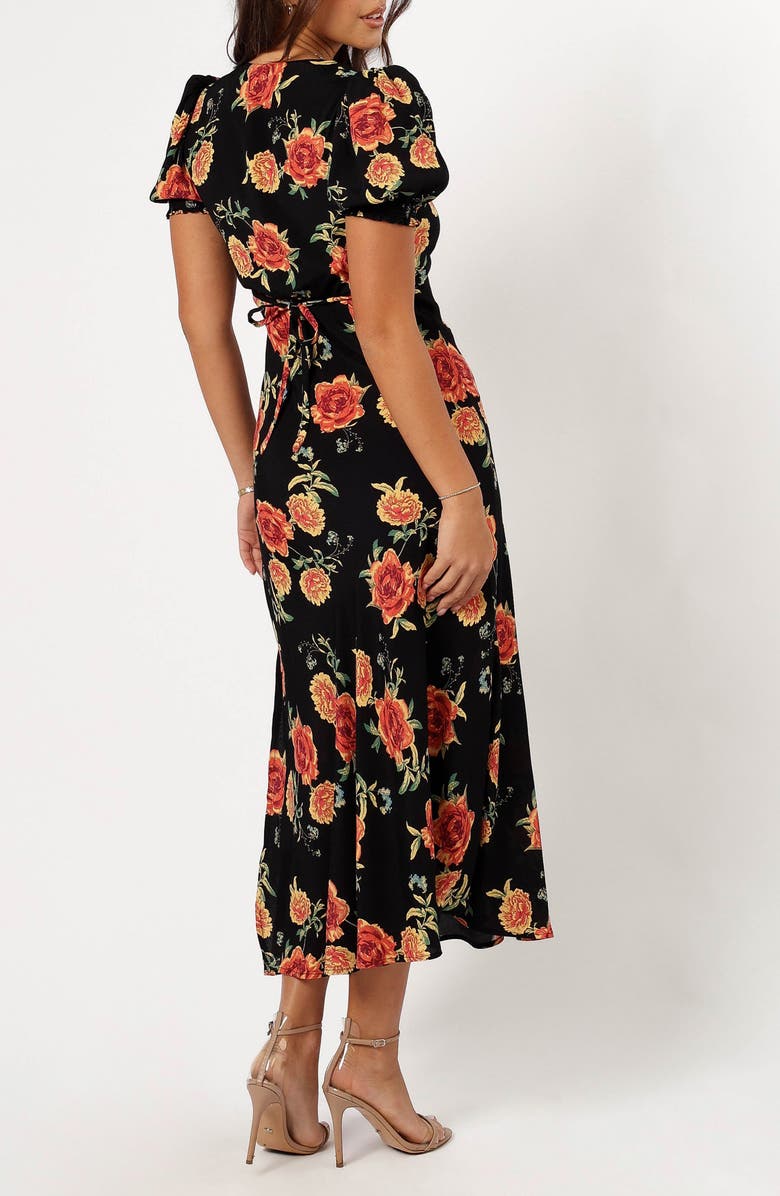 Petal & Pup Christine Floral Print Empire Waist Dress, Alternate, color, 
