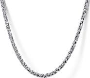 Gabriel & Co. Facets 22-Inch Sterling Silver Chain Necklace