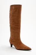Forever & Always Shoes Siora Leather Knee High Boot