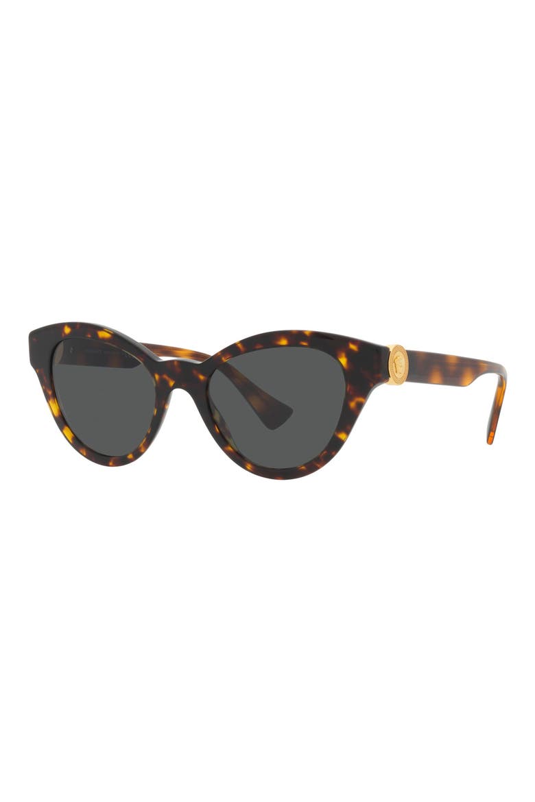 52mm Cat Eye Sunglasses, Alternate, color, HAVANA