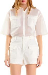 Endless Rose Pocket Mesh Shirt